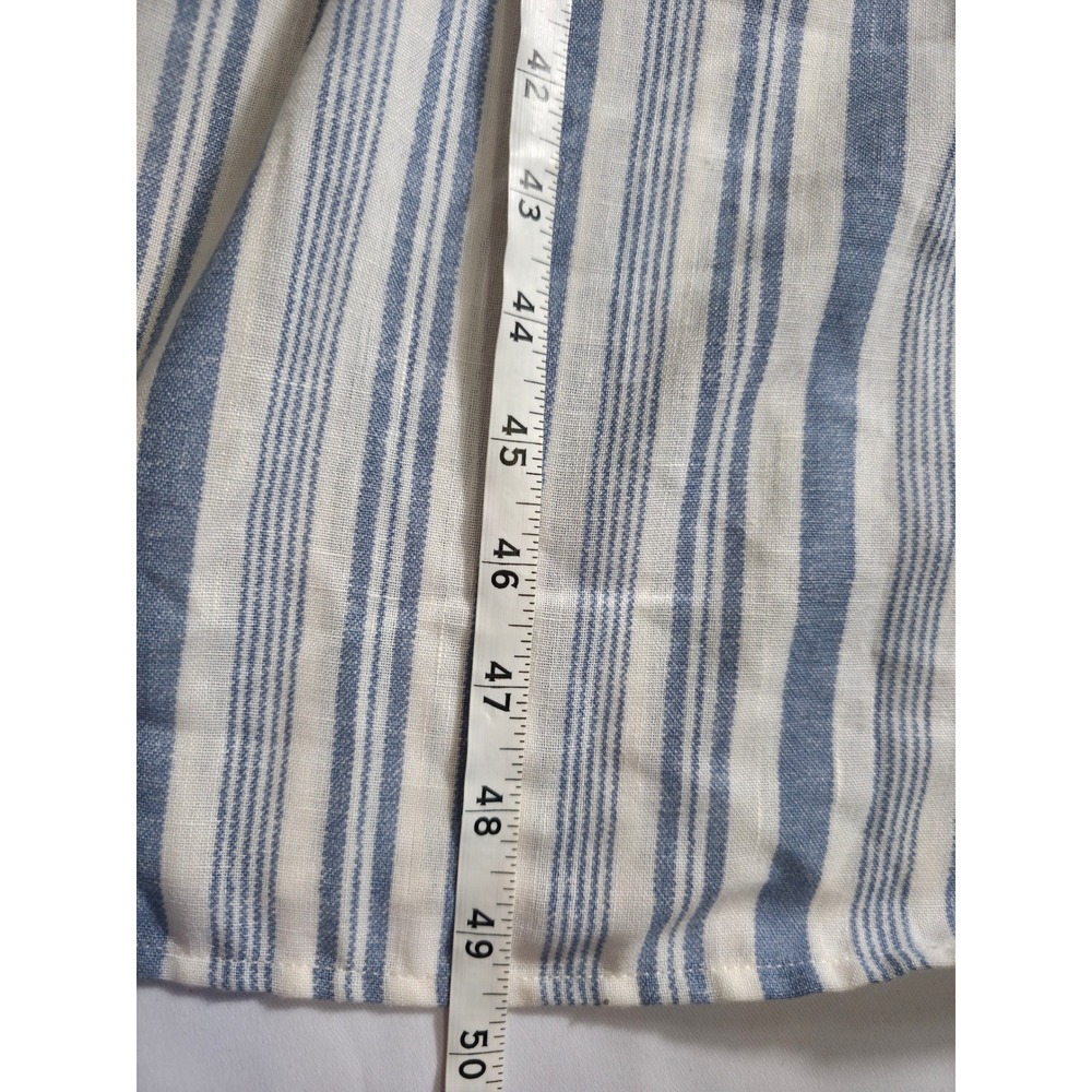 Monteau LA Blue Stripe Midi Dress Women S Boho Summer Elastic Waist - Picture 10 of 10